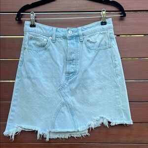 Light Blue Denim Skirt